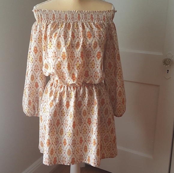 NWT SANCTUARY L/S Off Shoulder Elastic Mini Dress - Picture 1 of 7